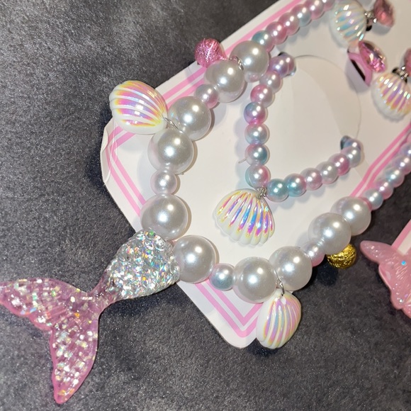 7 pc 2 Gifts Sweet Princess Baby Girl 1st Pearl Jewelry She Will LOVE! - Picture 3 of 12